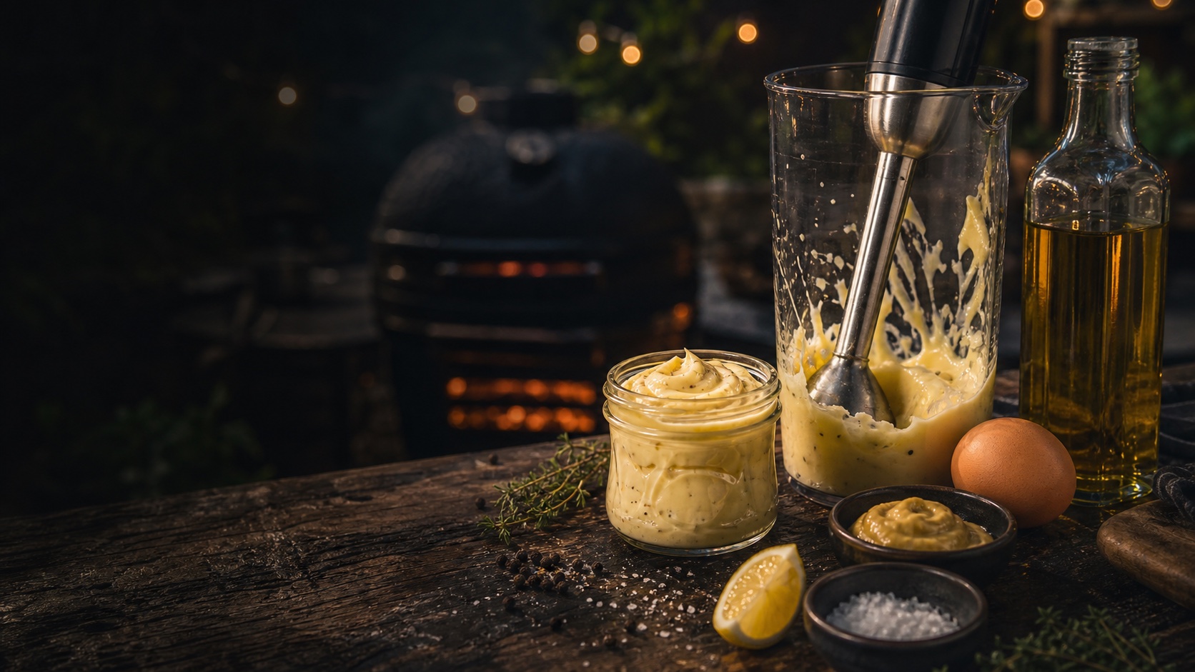 Schnelle BBQ-Mayo aus dem Mixbecher